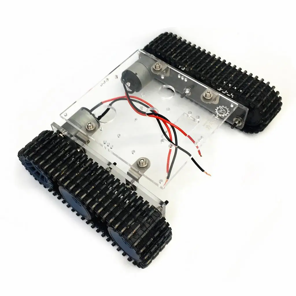 Acrylic Alloy Tank Chassis Track Robot DIY Science Toy Kit for Educational Experiments