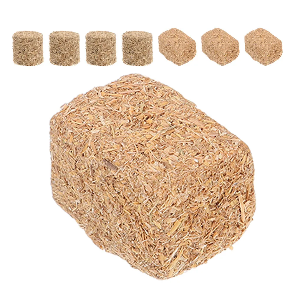 8Pcs Mini Fake Straw Haystack Cubes Stackable Farm Accessories for DIY Harvest Scene Decoration Craft Supplies
