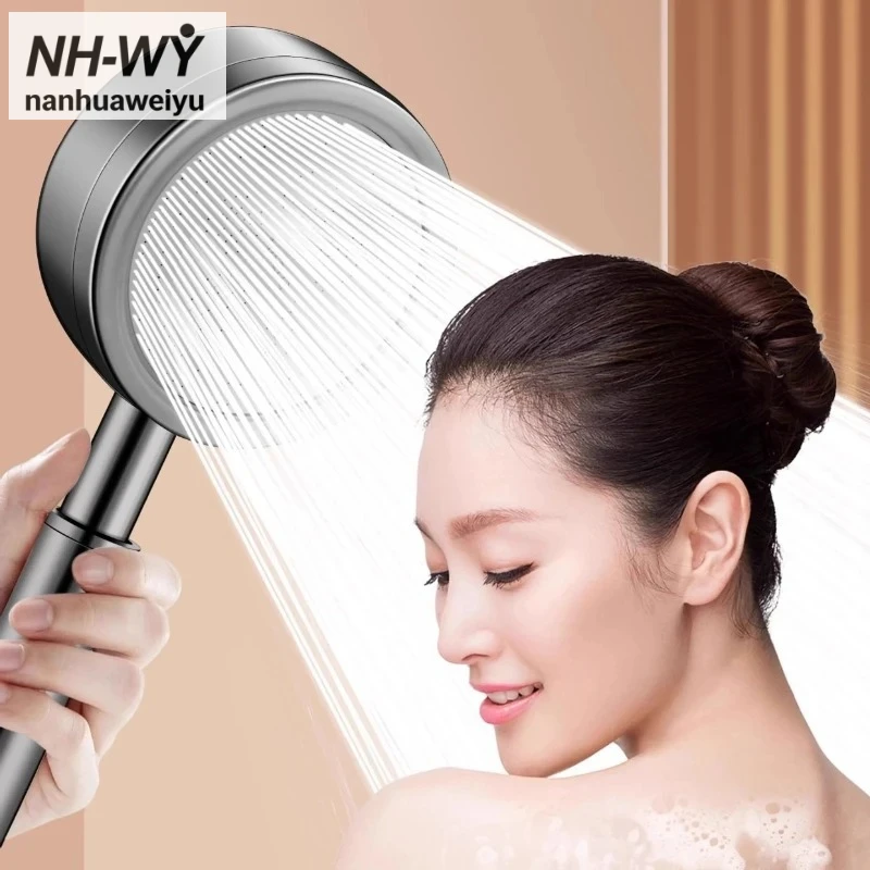 

304 stainless steel pressurized shower, household bathroom bath handheld shower, bath shower head