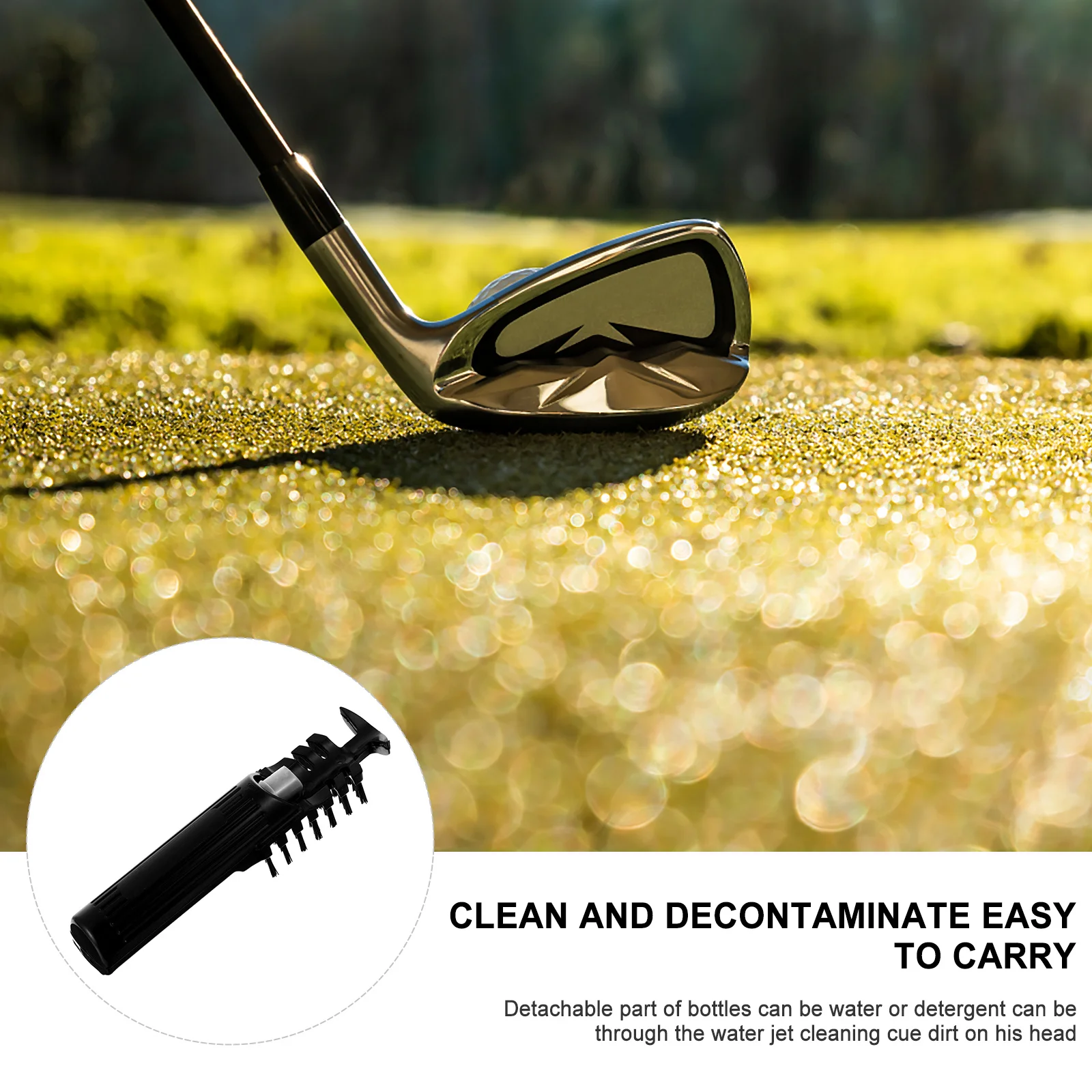 

Washer Groove Cleaning Brush Club Brush Washer Water Spraying Ball Head Cleaner Tool For Golf Accessories 3 In 1