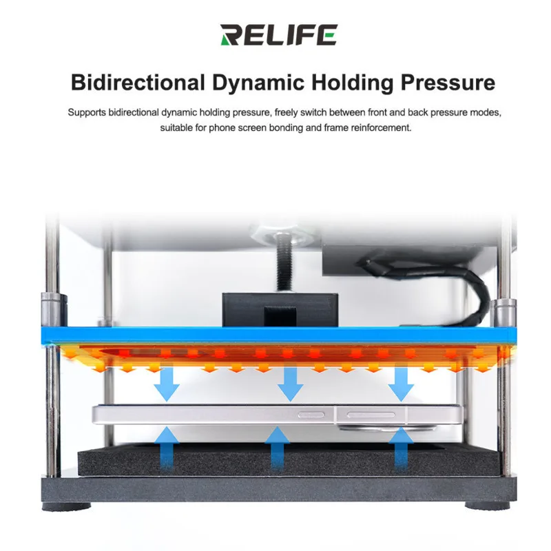 RELIFE LS5 SE нагрев и удерживающий давление, регулируемая температура для ремонта ламинирования экрана телефона, усиление рамки