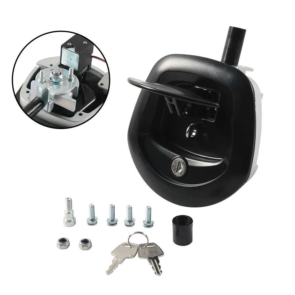 1pcs Black 16.50*14.50*9.50 T-shaped Fishtail Lock Suitable For Off-road Trailers And RVs Car Accessories