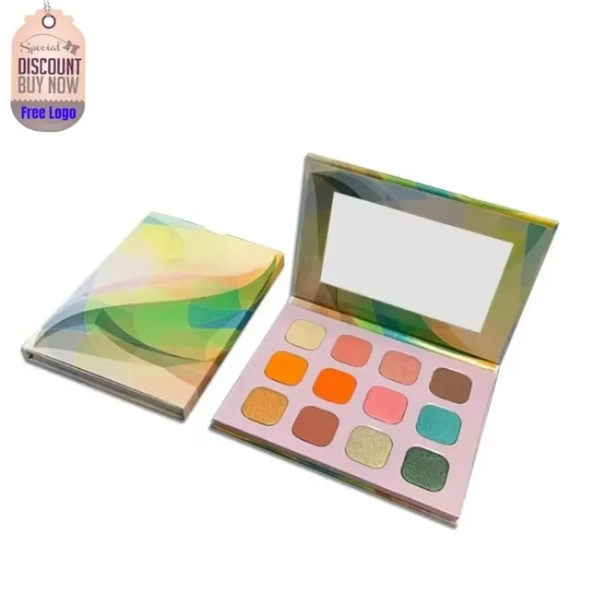 

Private Label 12-color Shimmer Eyeshadow Palette Waterproof Long-lasting High Pigmented Matte Eye Shadow Powder Bulk Makeup