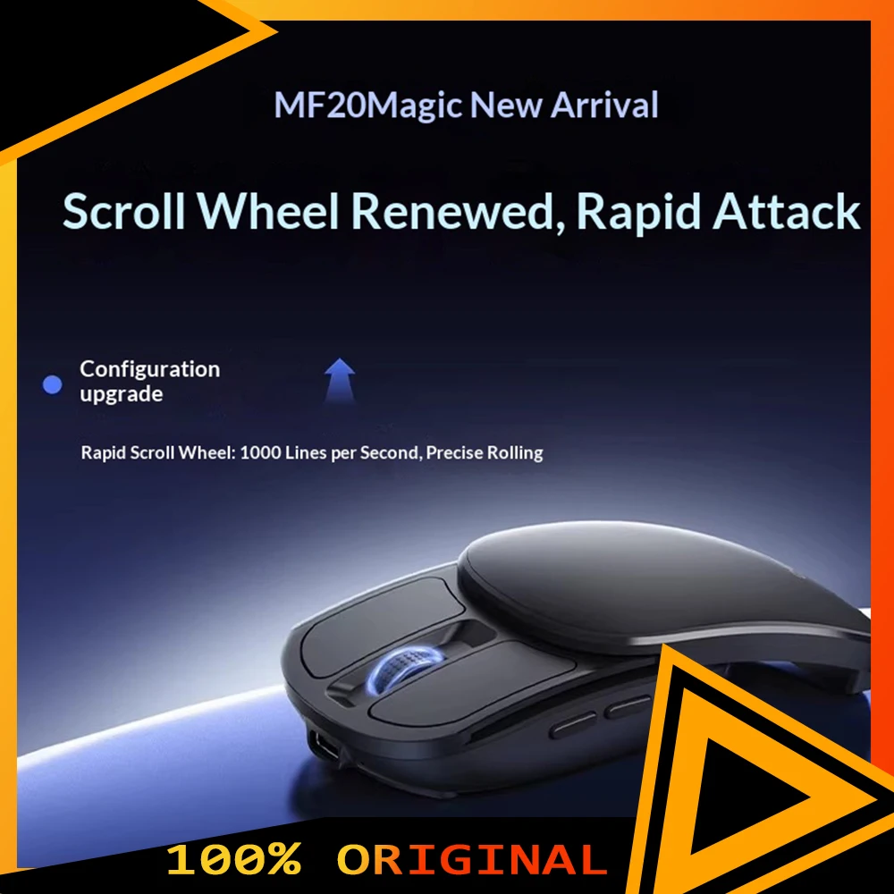 

Беспроводная офисная мышь DeLUX MF20 Protophase Dual Mode Link, 300 мАч, легкая, с пятью уровнями DPI, бесшумная, для ПК, аксессуар, подарок