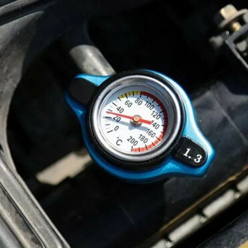 

2PCS Car Motorcycle Styling D1 Spec Thermo Radiator Cap Tank Cover Water Temperature Gauge with Utility Safe 0.9/ 1.1 /1.3 Bar