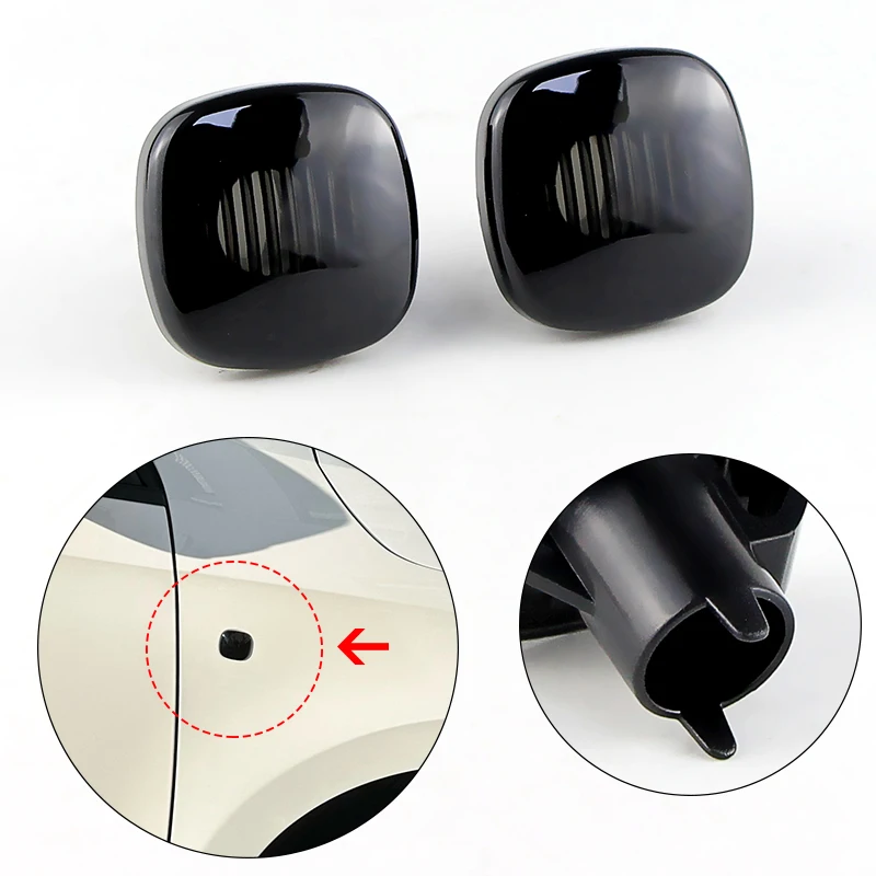 

2pcs LED Side Marker Shell No Bulb Repeater Indicator for Skoda Fabia Octavia Roomster Praktik 5J Rapid OEM#185327812