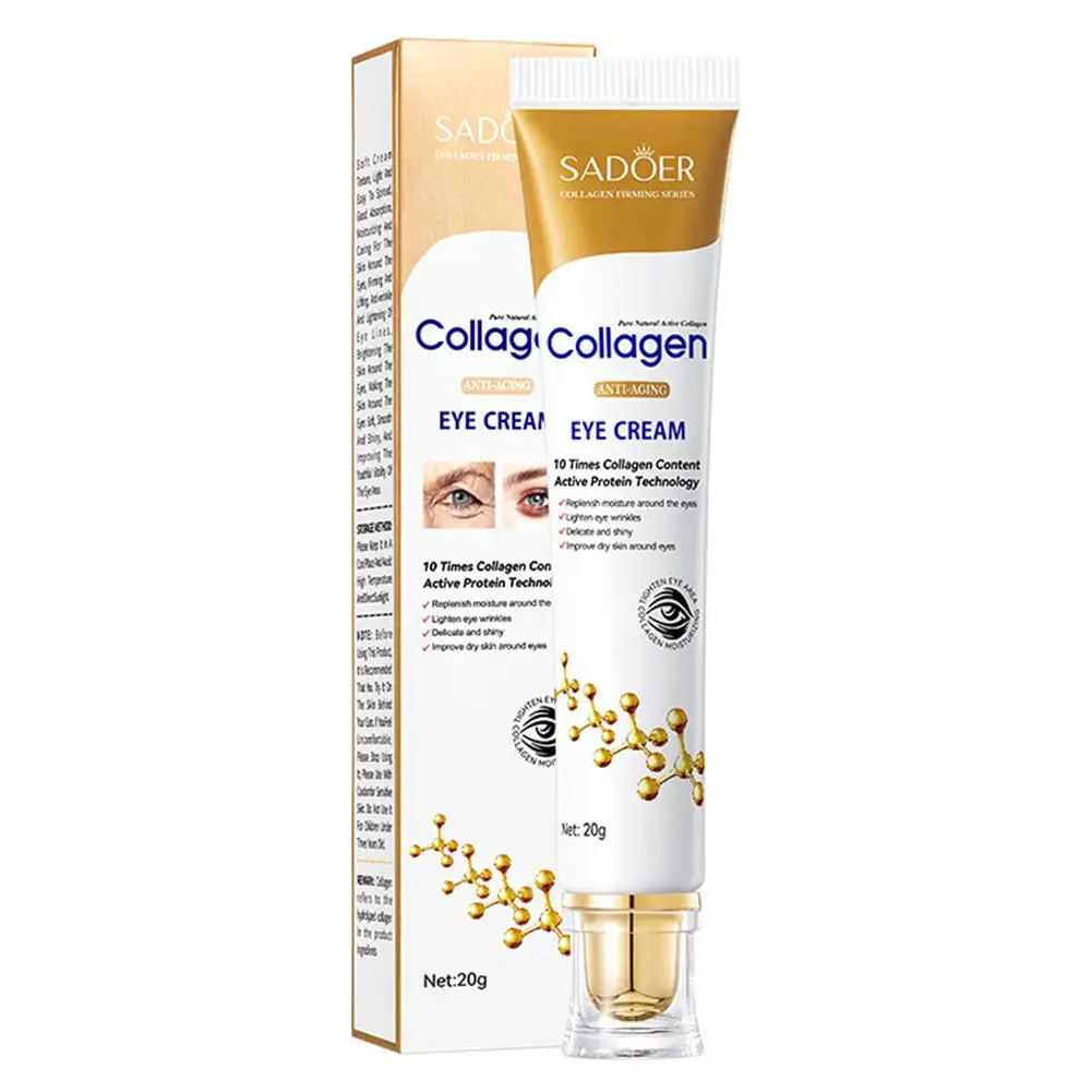 Olho instantâneo saco remoção creme, colágeno anti-rugas, desvanecer-se linhas finas, firmando a pele, anti círculo escuro, inchaço, iluminar o