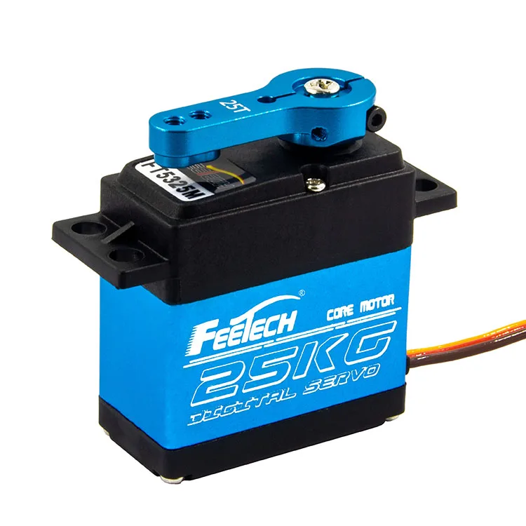 เซอร์โวมอเตอร์ Feetech รุ่น FT5325mM 180 องศา 25 กิโลกรัม เกียร์เหล็ก ดิจิตอล มาตรฐาน สำหรับรถบังคับวิทยุและหุ่นยนต์