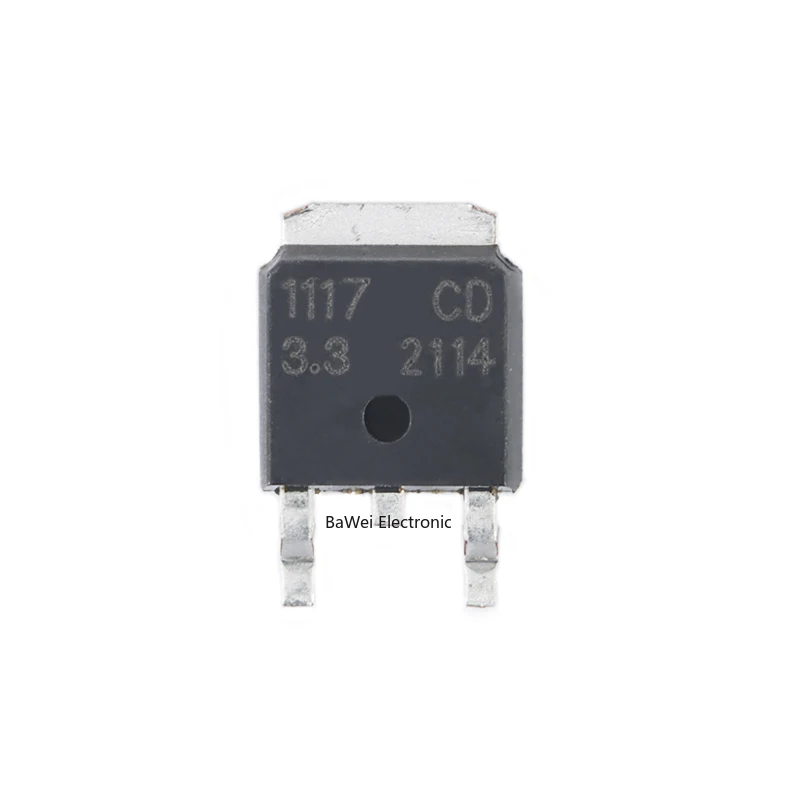 AMS1117CD-3.3 TO-252 niski spadek liniowy Regulator LDO Chip (5 sztuk)