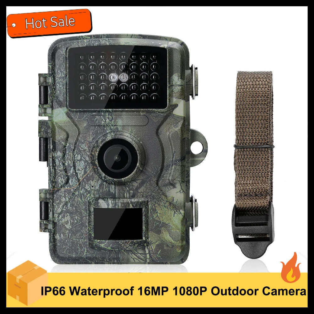 16MP 1080P Outdoor Camera Field Detection Camera 2.0 Inch TFT Color Display Day Night Use Hunts Night-Visions IP66 Waterproof