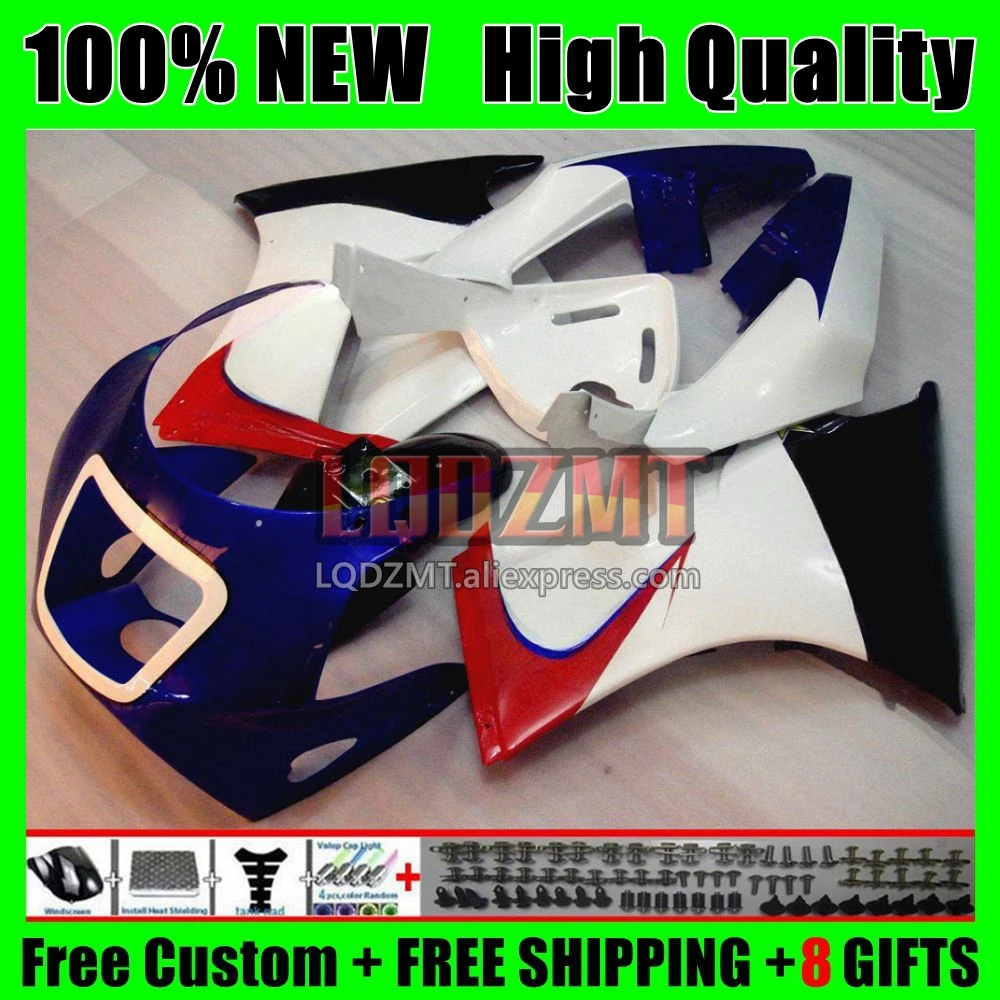 Body For SUZUKI SAPC RGVT250 RGV250 VJ22 90 Red blue 91 92 9No.43 VJ 22 RGV-250 RGVT RGV 250 CC 1993 1994 1995 1996 Fairing