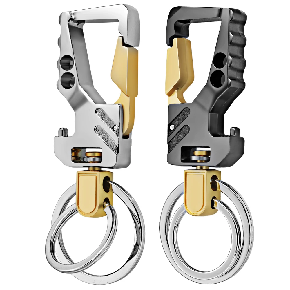 Bottle Opener Keychain Multifunctional Beer Opening Men's Key Chain Ring Holder Waist Chain Accessories Creative Keyring K432