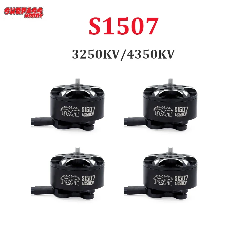 SURPASS-HOBBY S1507 3250KV/4350KV Hochwertiger heftiger bürstenloser Motor 3-Zoll-Kreuzmotor FPV-Mehrrotormotor für RC-Drohnen