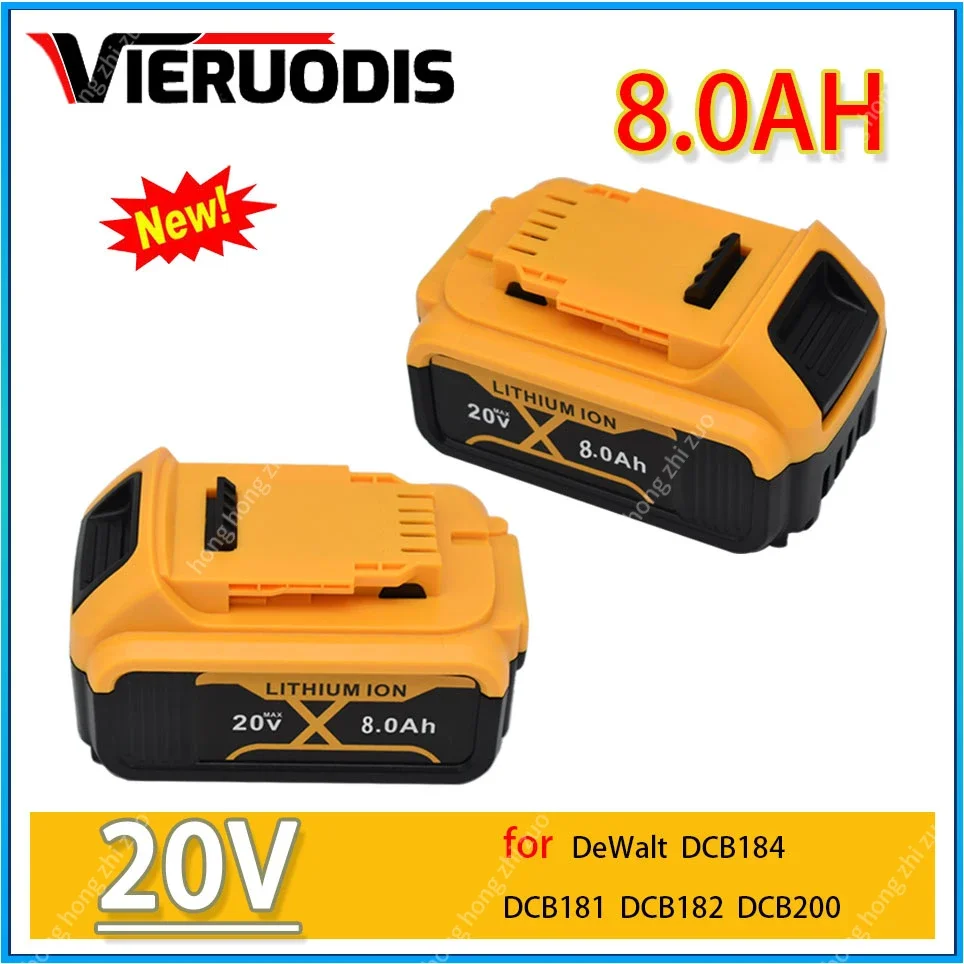 

Аккумуляторная батарея для Dewalt, 20 в, 8000 мАч, DCB606, DCB609, DCB205, DCB206, DCB209, DCB182