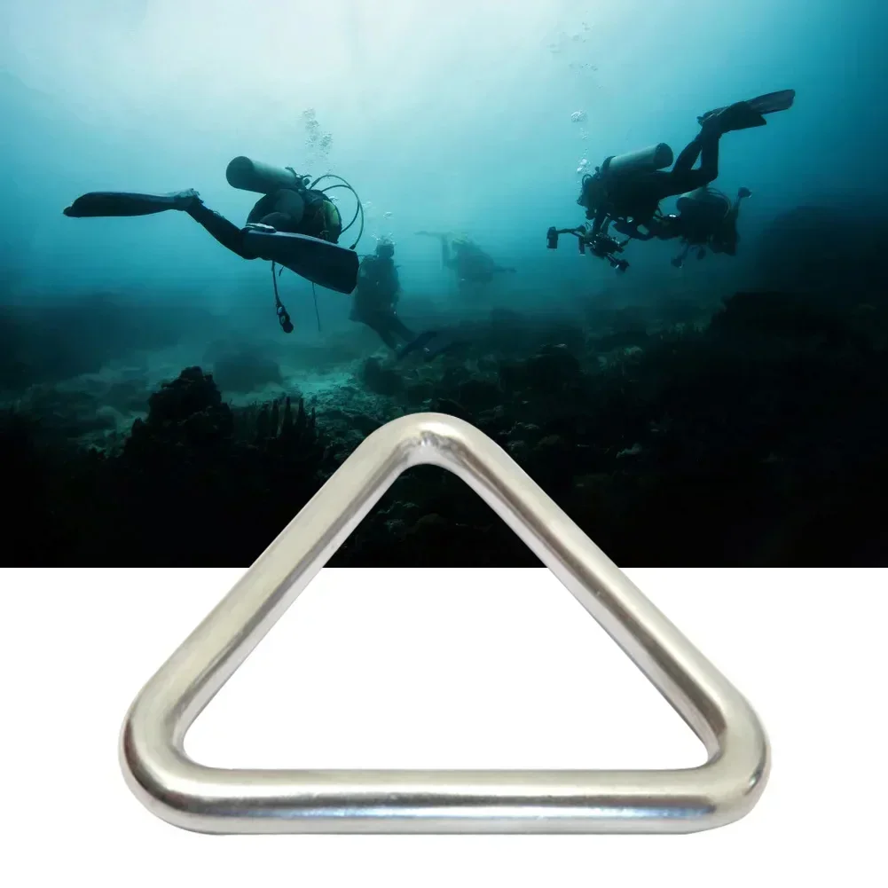 1PCS 316 Stainless Steel Triangle Hook Carabiner BCDAccessories Diving Equipment Carabiner BCDAccessories Diving Equipment