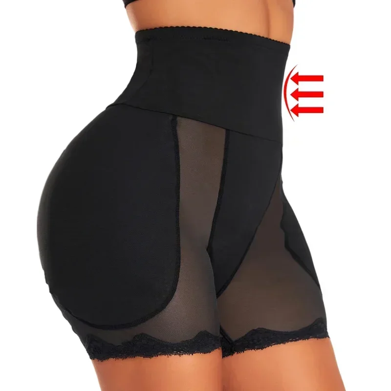 Plus Size Butt Lifter Hip Enhancer Shapewear High Waist Tummy Control Panties Breathable Shaper Adjustable Underwear for Women
