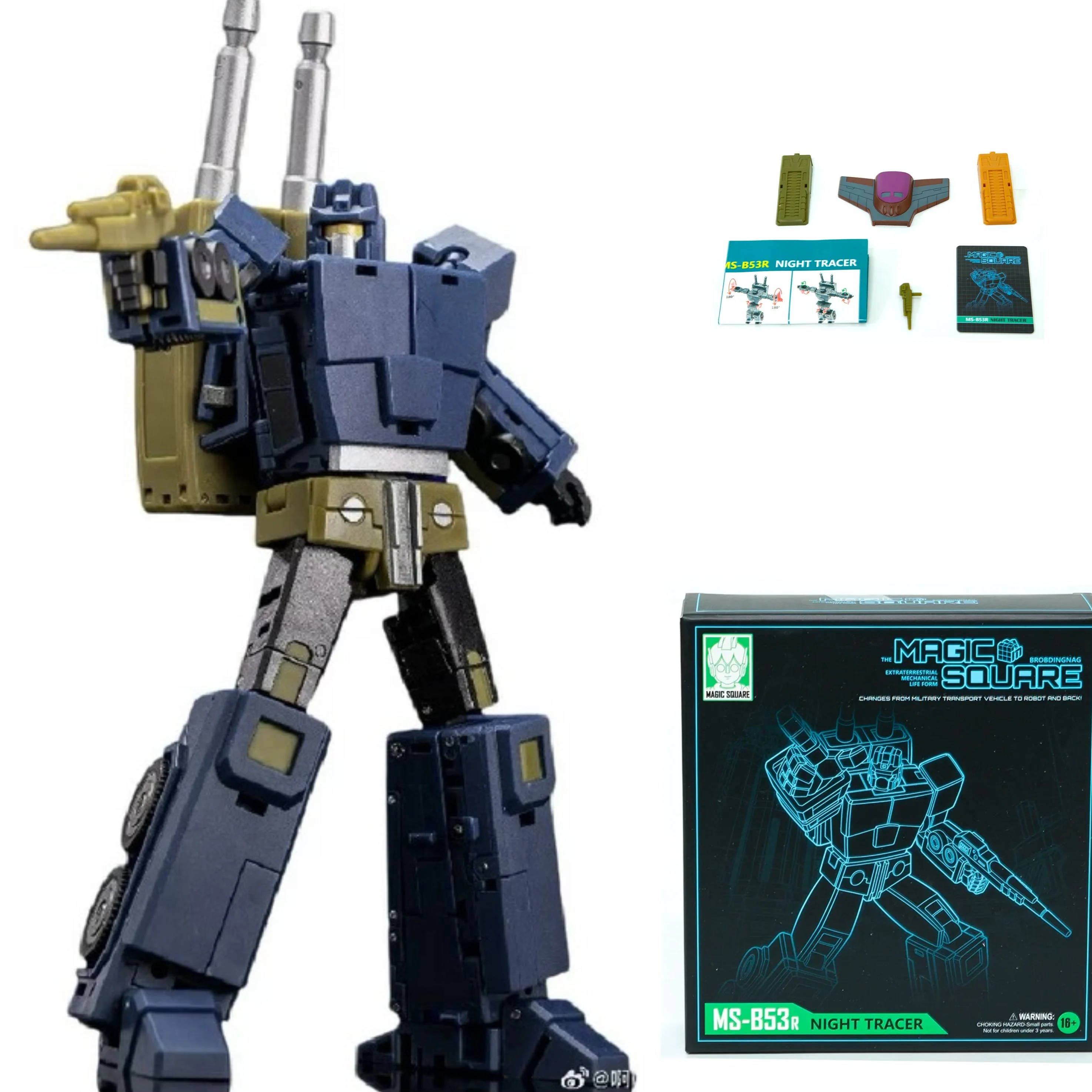 

Transformation Toy MS TOYS Magic Square MS-B53R Night Tracer Figure