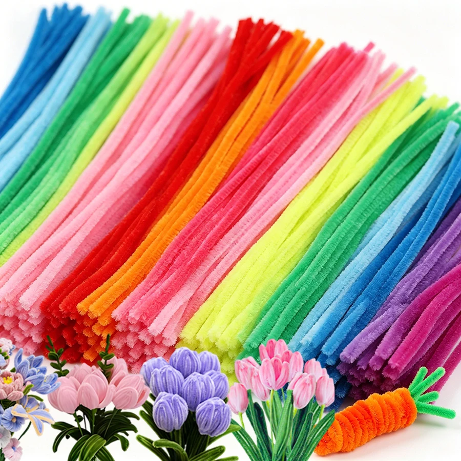 200/420pcs Craft Pipe Cleaners Colorful Chenille Stems for DIY Mom Gift Handmade Flower Bouquet, Heart Wreath Holiday Decoration view 2