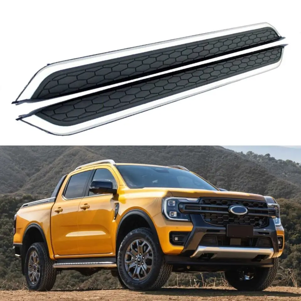 2Pcs Fits Running Board Side Step Nerf Bar Pedal For Ford Ranger T6 P703 RA 2022-2024