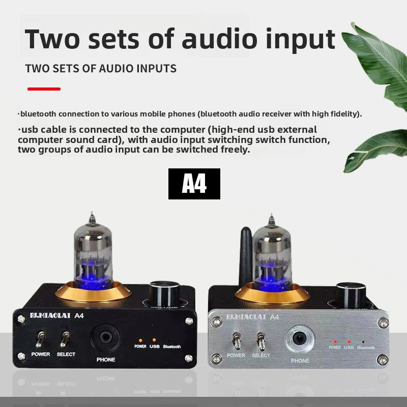 BREEZE 2026 New A4 Fever Bluetooth Tube Audio Gallbladder Front HIFI Lossless Audio Decoding USB Earring