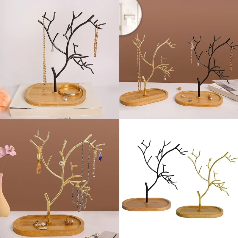 

Металлический держатель для ожерелья, удобная подставка для ожерелья в форме дерева, стильный держатель для ювелирных изделий, органайзеры для ожерелья для ювелирных изделий
