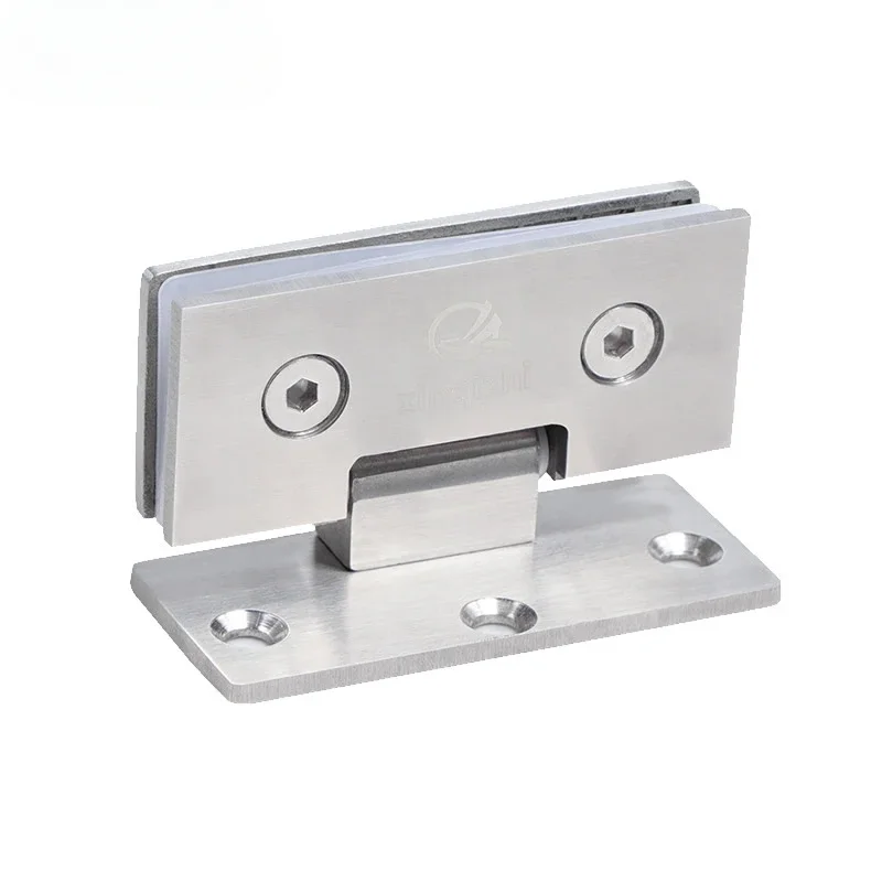 Small  stainless steel glass door hinge bathroom folder shower door hinges 90 degree single side strong for 6-10mm glass