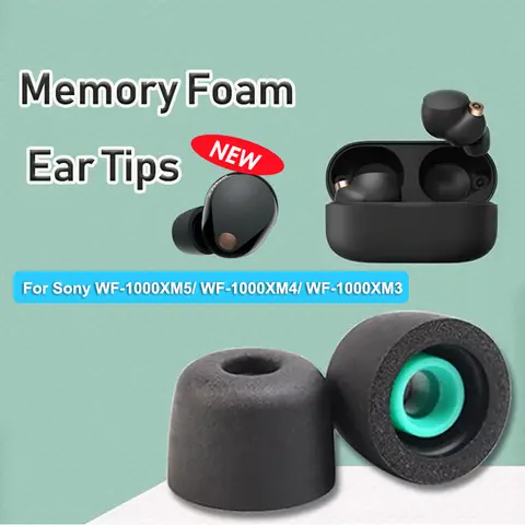 Para Sony WF-1000XM5 WF-1000XM4 WF-1000XM3 almohadillas de espuma viscoelástica almohadillas de repuesto para auriculares tapones para los oídos cubiertas