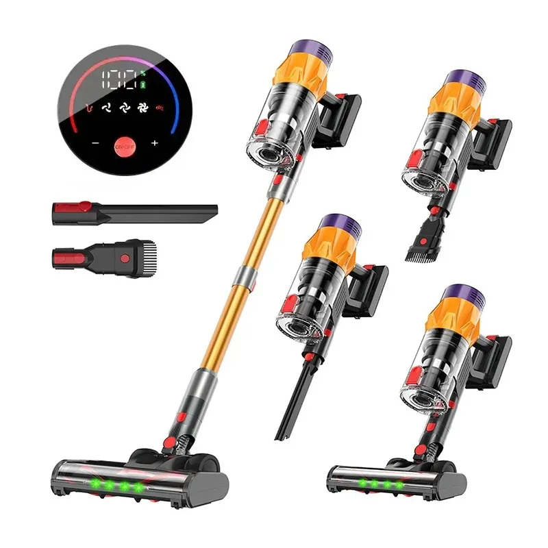 Handheld Cordless Vacuum Cleaner 550W 50KPa Home Electric Brooms with LED Touchscreen,Removable Battery,Lightweight Stick Vacuum
