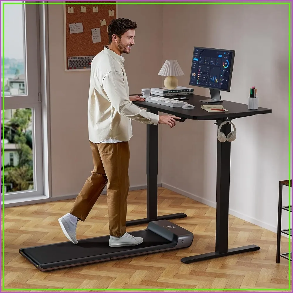 48x24 Inches Standing Desk Height Adjustable Electric, with Hooks, Splice Board Home Office