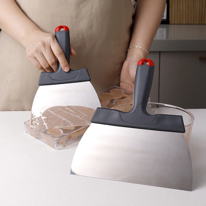 Coating Spatula For Chocolate Scraper Stainless Steel Dough Scraper Kitchen Accessories Baking Tools For Cakes Kitchen Gadgets