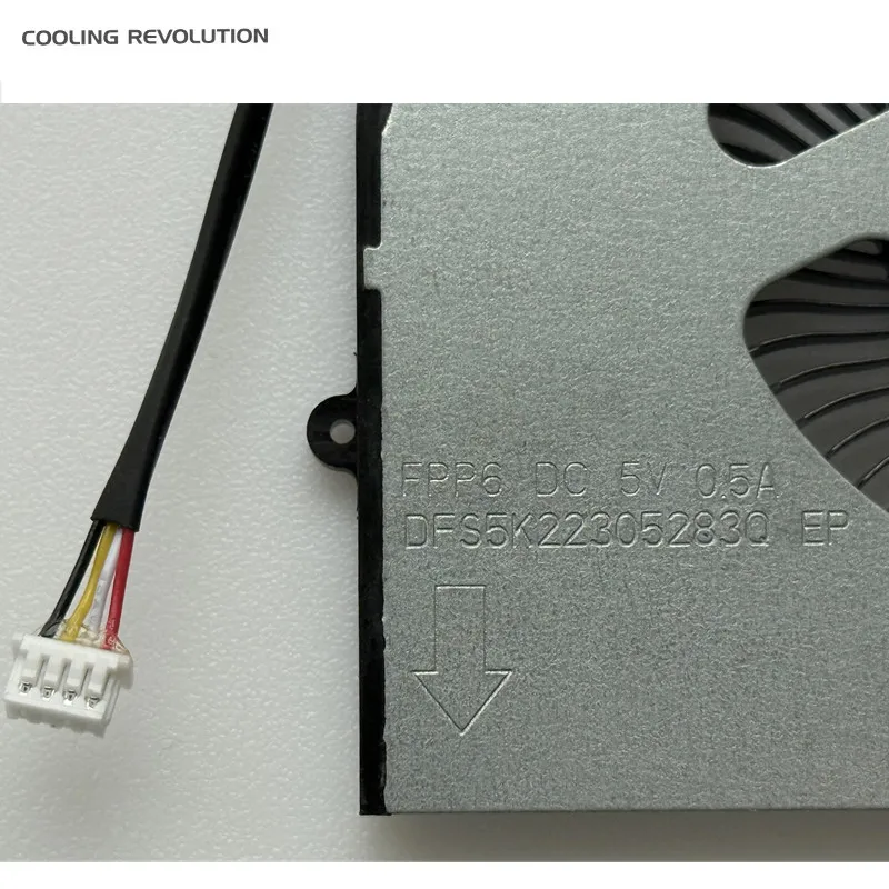 Nowy wentylator chłodzący CPU GPU do laptopa DFS5K22305283Q FPP6 DFS5L32G16486P FPP7 DC5V 0.5A 4PIN do Gigabyte G5 G6 KF KF5 MF RC55 RC56 — zdjęcie produktu 5