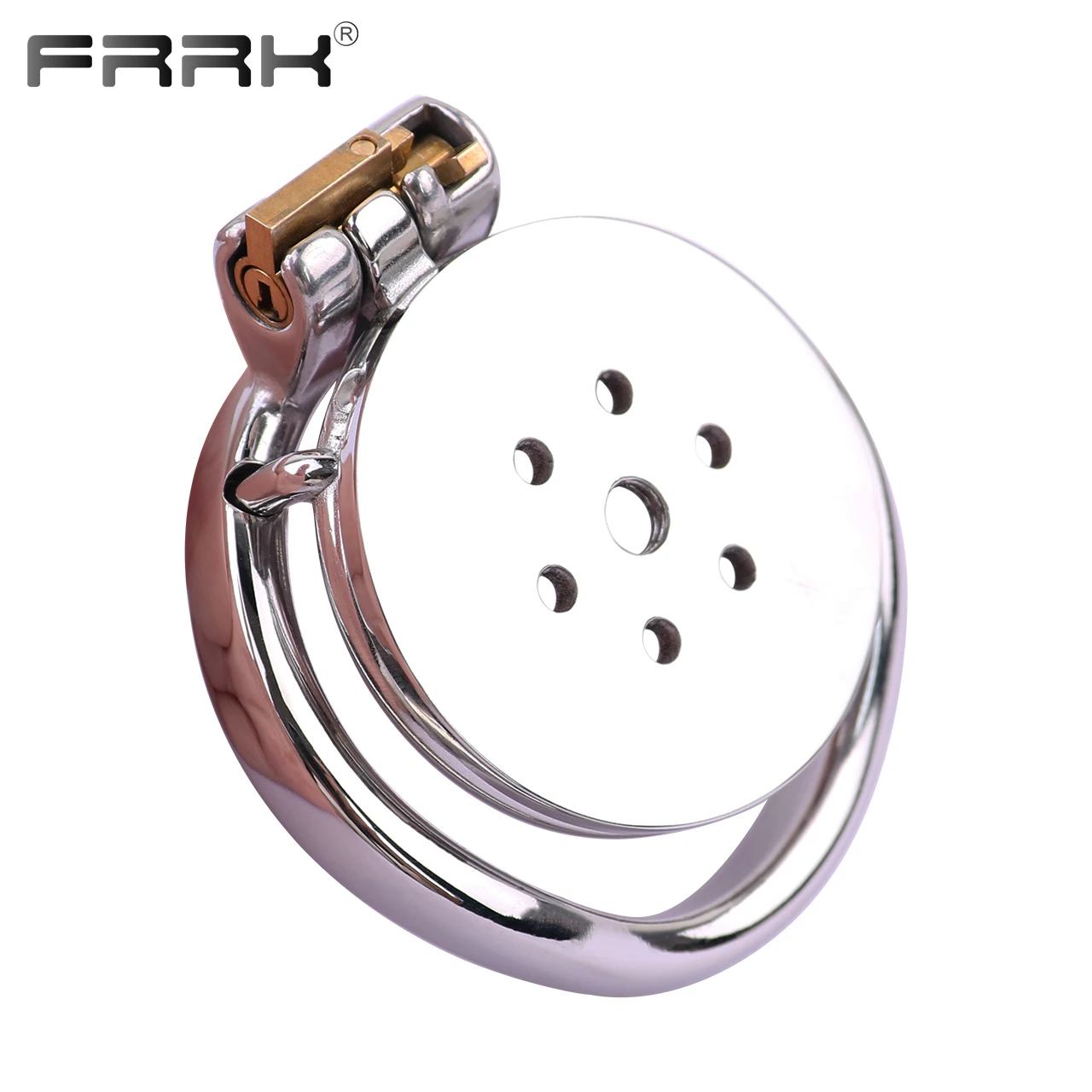 FRRK Just Classical Flat Pad Male Chastiy Cage with Metal Urethral Catheter to Pee Stainless Steel Hot Trending BDSM Sex Toys