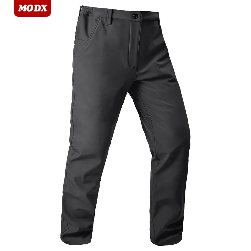 Lightweight Tactical Soft Shell Assault Pants Winter Fleece Thicken Windproof Pantalons Wear Resistant Tear Resistance Trousers