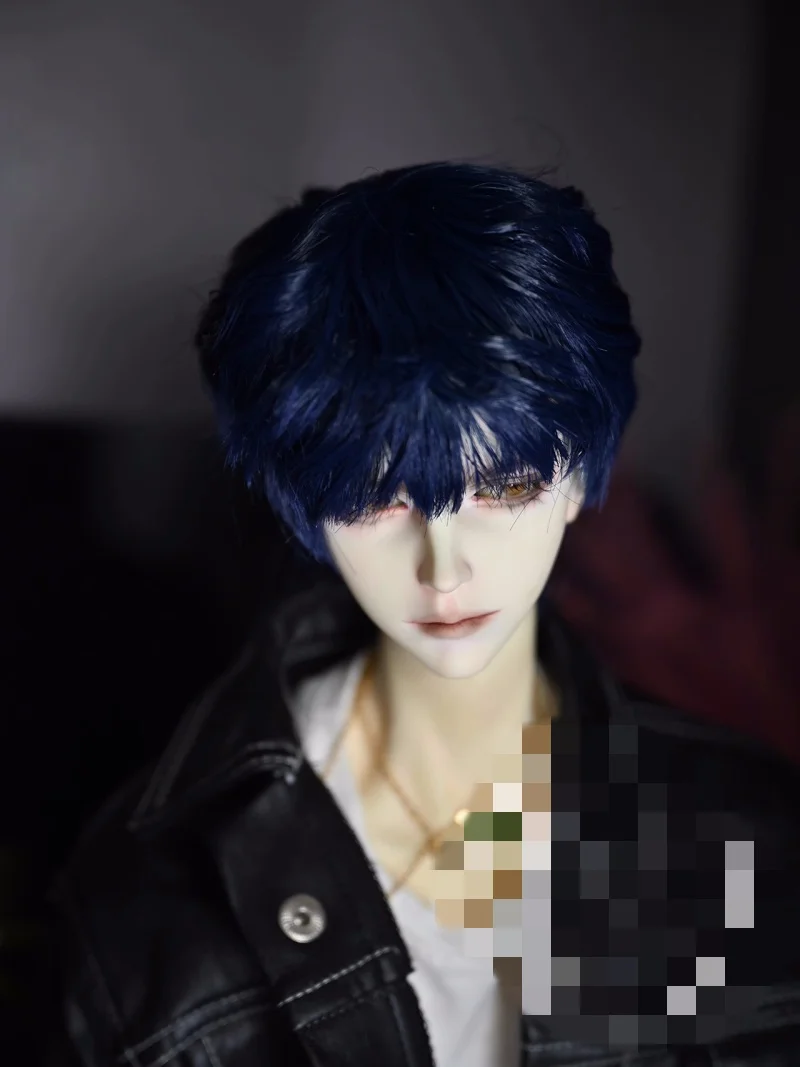 bjd doll wig is suitable for 1/3 1/4 size high temperature silk wig hand modified hair styling hair differential broken lid men