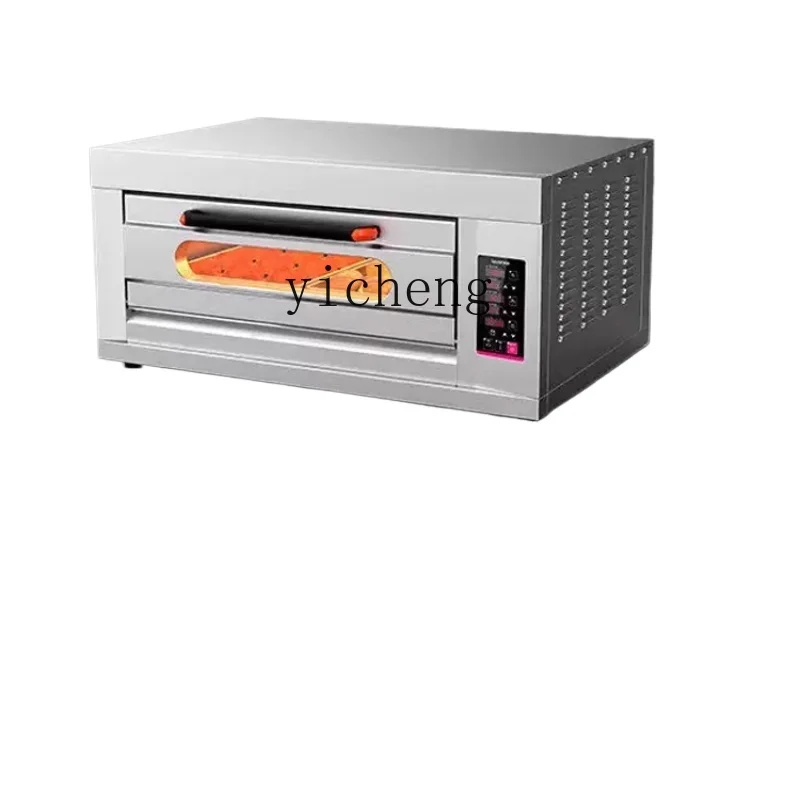 Tqh Large Oven Commercial One Layer One Plate Single-Layer Large Capacity Bread Pizza Baking Electric Oven