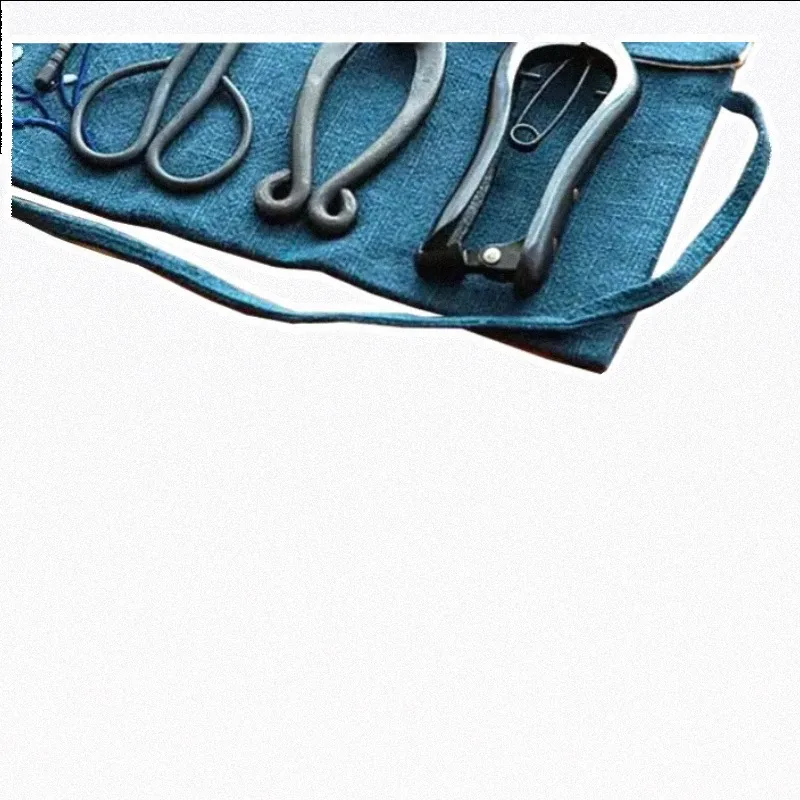 Florist Special Scissors Japanese Ikebana Flower Arrangement Tools Set Flower Art Tool Kit With 22x38.5CM Real Suede Cowhide Bag