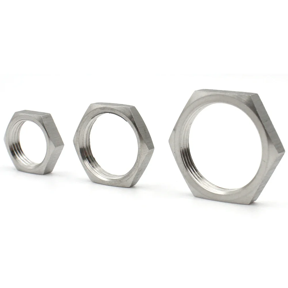 304 Stainless Steel Lock Nut Fine Pitch Hex Nut M8 M10 M12 M16 M20 M24 M30 Anti-Loosening Fastener Hardware