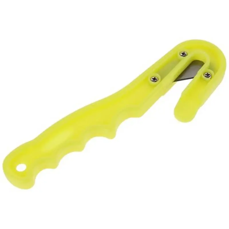 A79E-For Scuba& Snorkeling For Rescue, Emergency Cutting Tool Yellow Diving Line Cutter With Safety Blade Guard