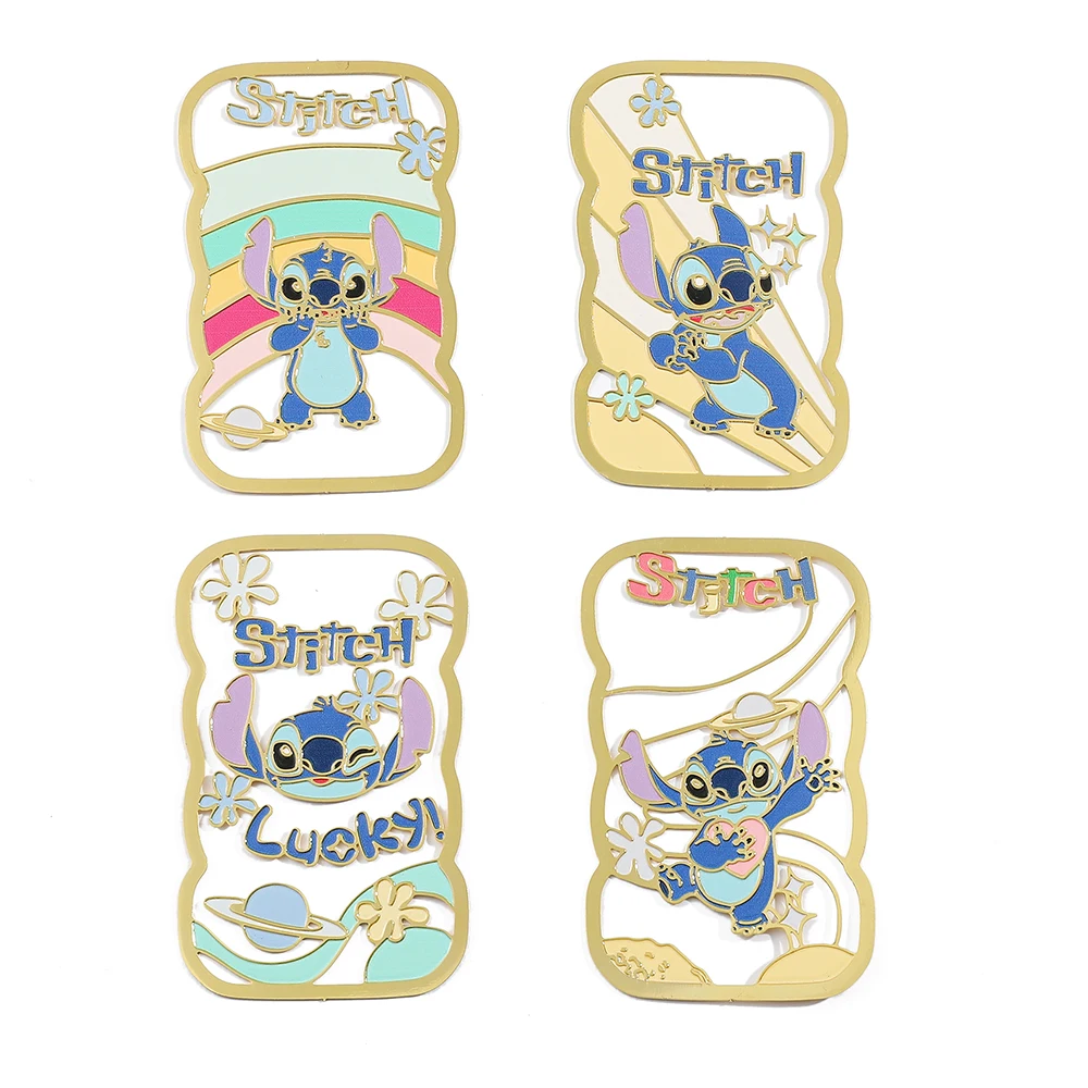 Cute Stitch Bookmark for Book Lover Gifts Disney Fans Kawaii Stitch Book Page Paper Clip Mark for Friends Kids Reading Supplies