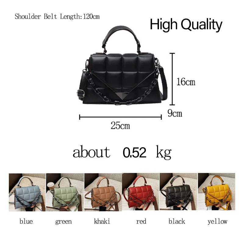 Brand Luxury Women\'s Flap Shoulder Bags Fashion Quality PU Leather Purses and Handbags Brand Classic Female Crossbody Bag