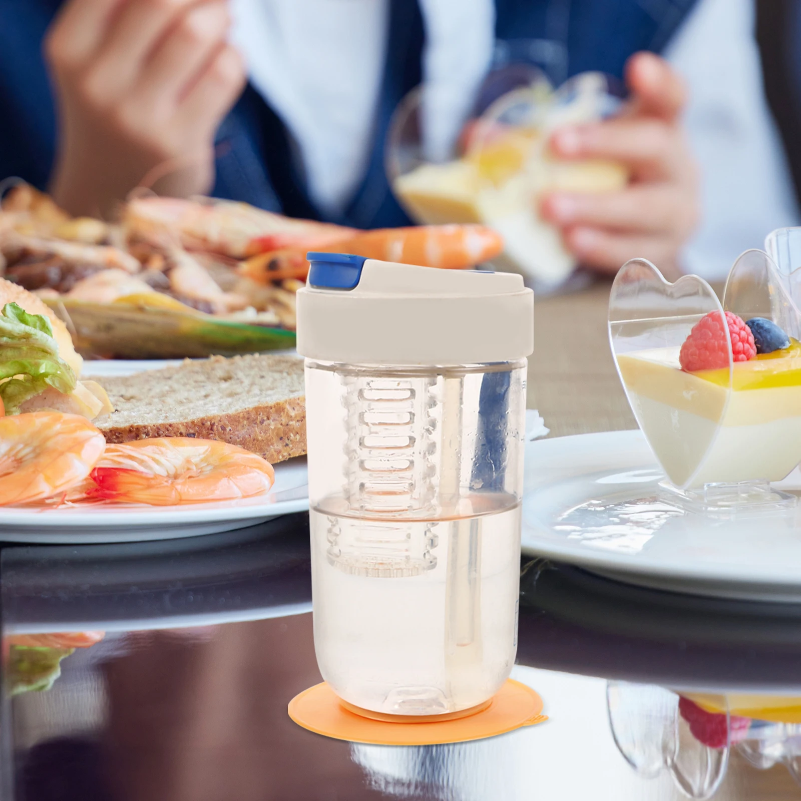 

3Pcs Silicone Suction Cup Tableware Sucker Bowl Base Double Sided Non Slip Plate Fixing Pads Suction Cup Plate