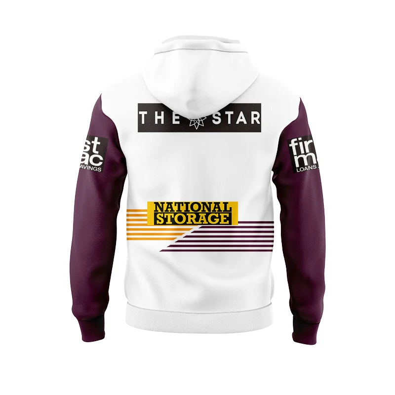 Winter hoodie 2024 Brisbane Broncos Home Away Rugby Jersey