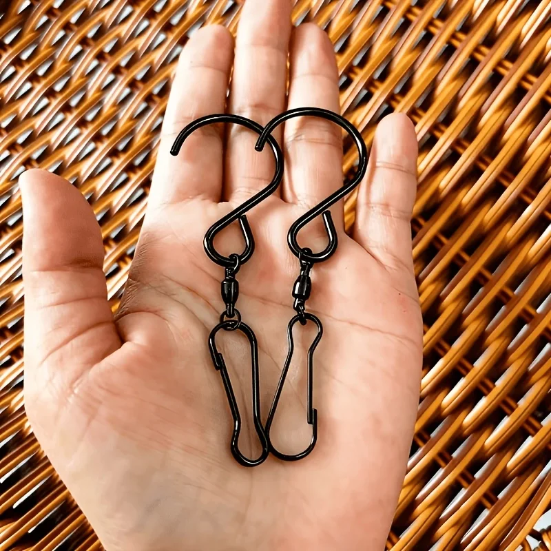 5Pcs S-shaped rust-proof wind chime hook, suitable for hanging decorations, bird feeders and party items