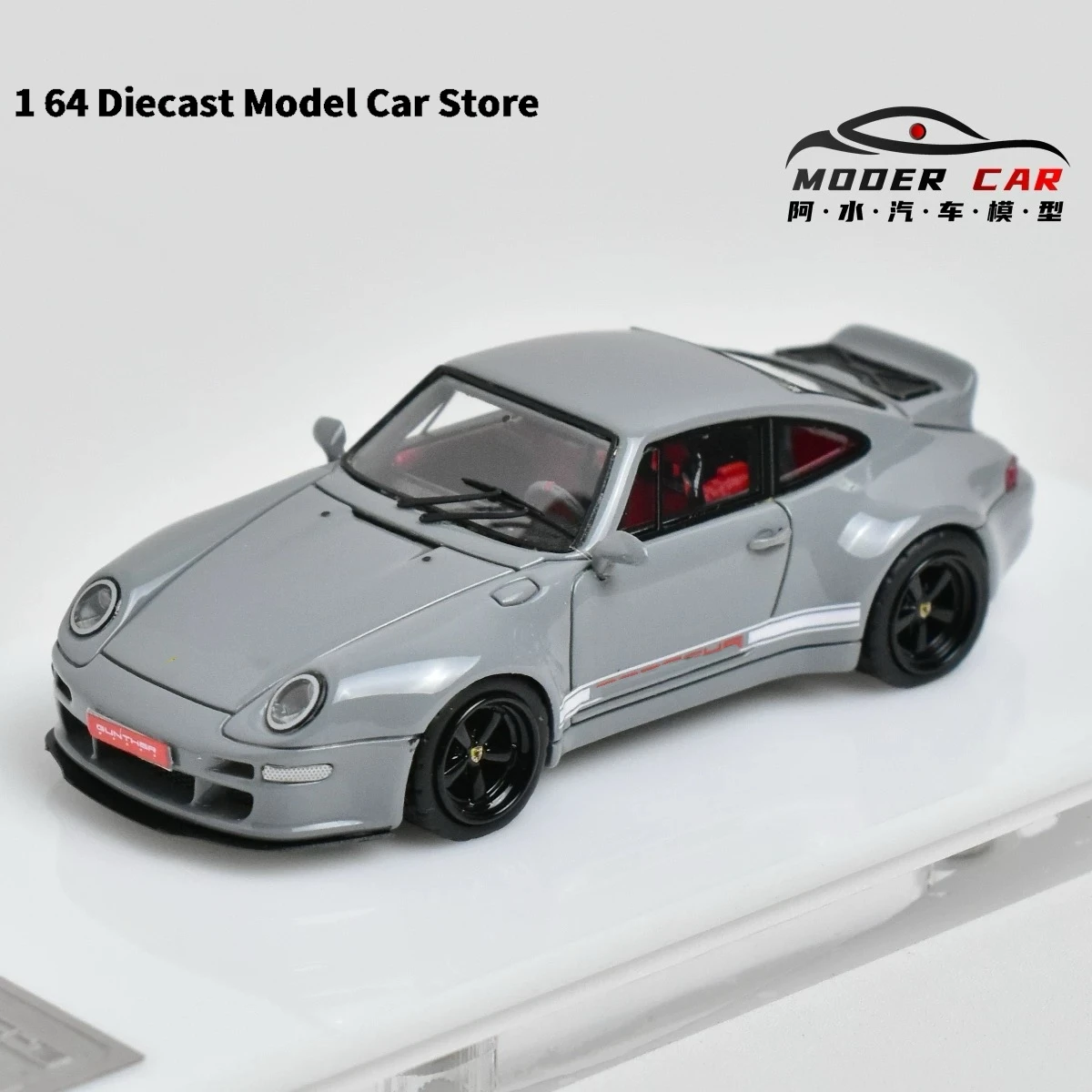 เปลวไฟ 1:64 911 400R Gunther Werksคอลเลกชันเรซิ่นDiecastรุ่นรถ