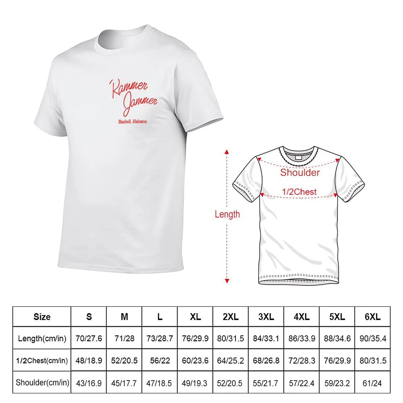 Rammer Jammer T-Shirt Vintage Print Crew Neck Tee
