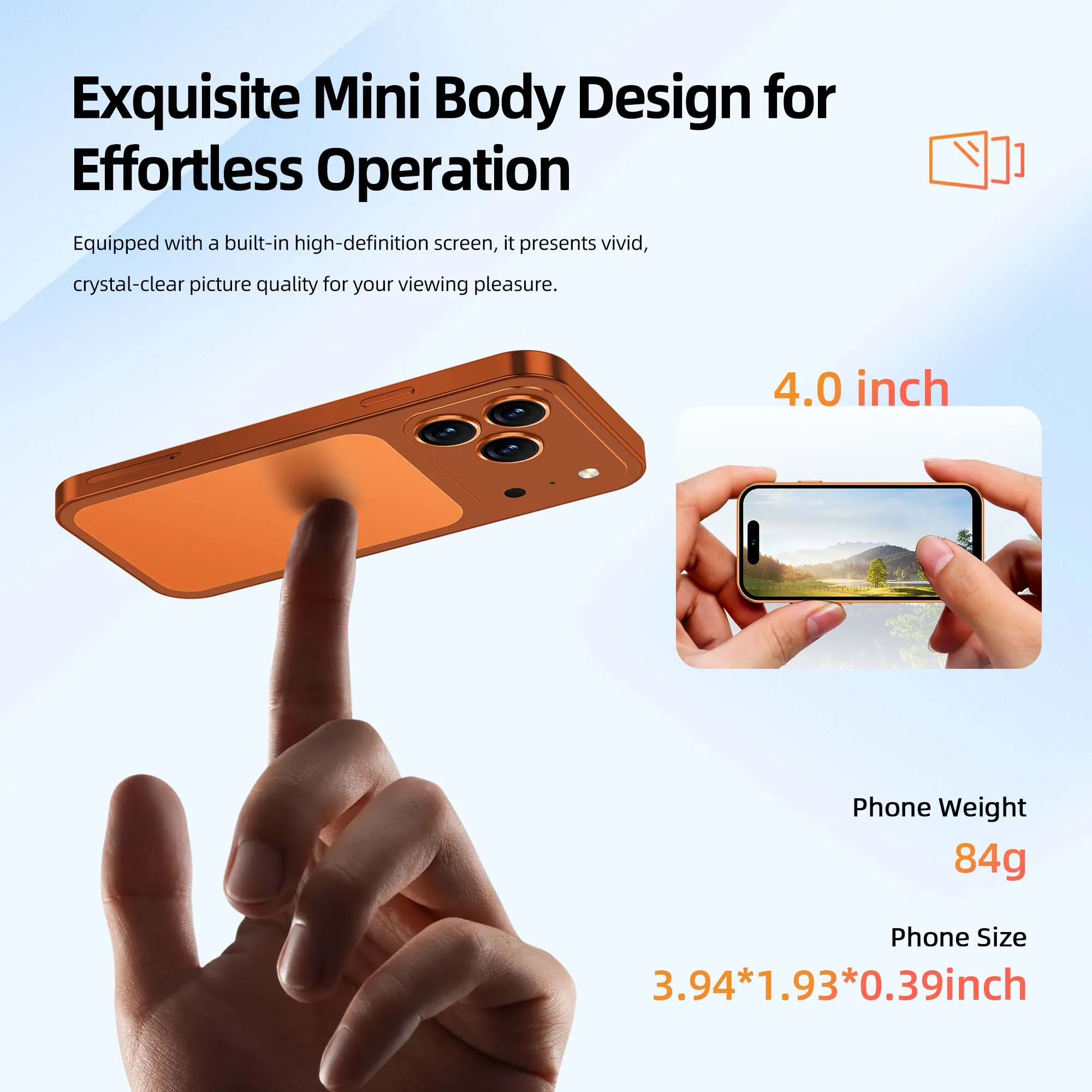 SERVO Mini Pocket Smartphone 4G LTE 4.0