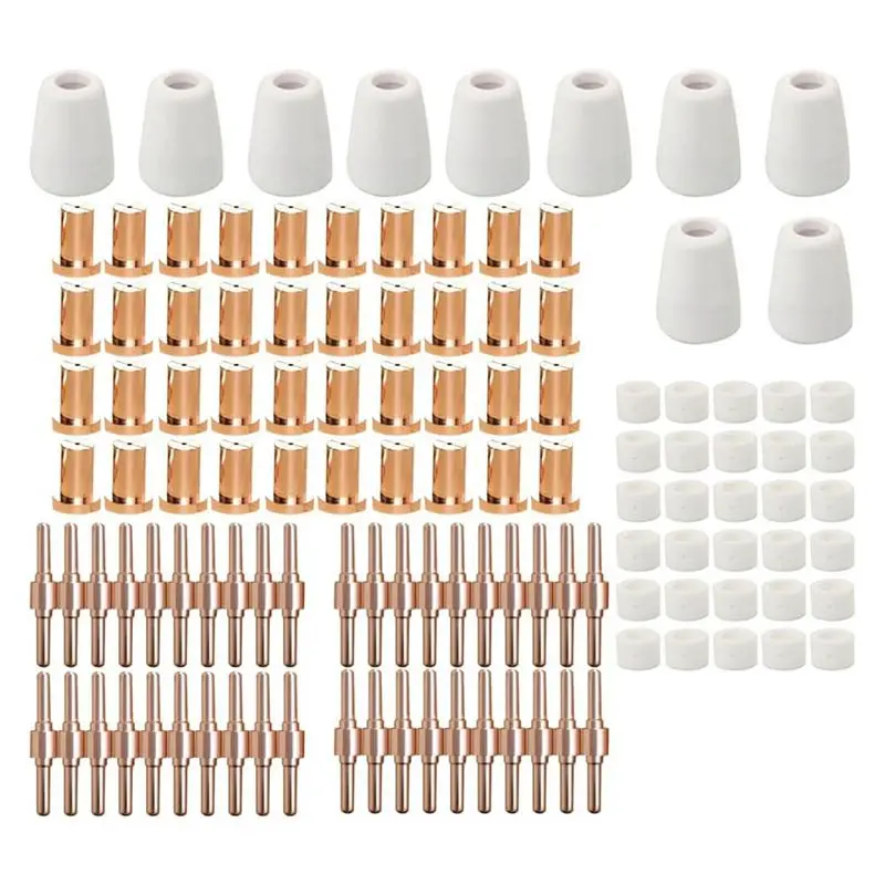 VEHO-120PCS Extended PT-31 Plasma Cutter Consumables,PT31 Plasma Torch Cutting Consumables