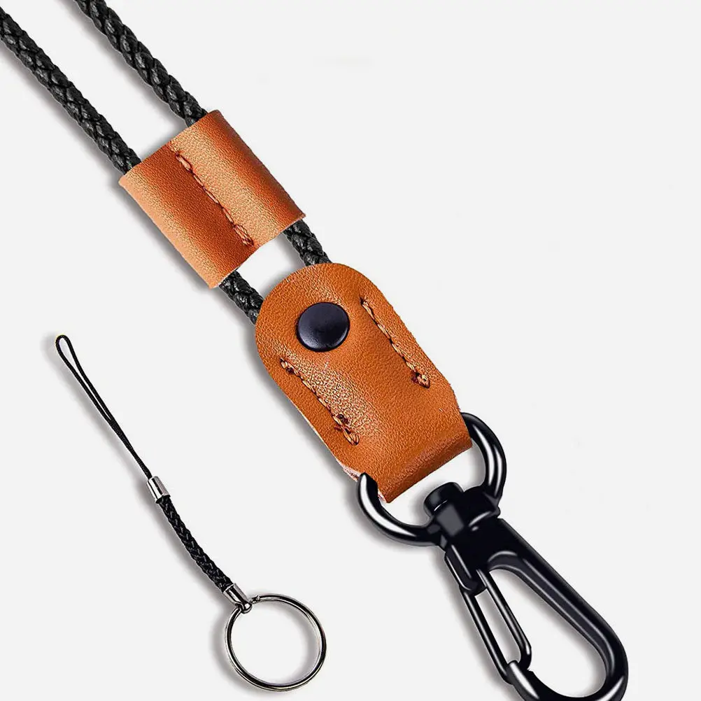 

1Set Adjustable Badge Lanyard for Factory Office School Use Soft Comfortable Neck Strap Id Card Holder with Swivel Hook