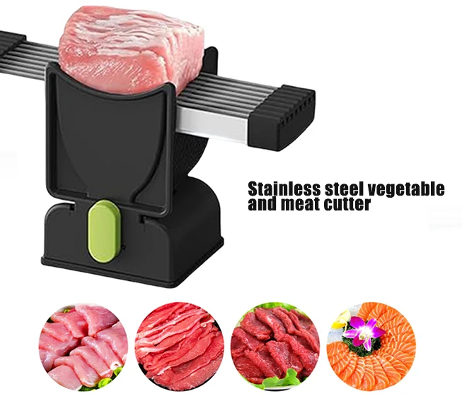 Cross Border Hot Selling Multifunctional Stainless Steel Meat Vegetable Cutter Fast Slicing Dicing Shredding Kitchen Gadget