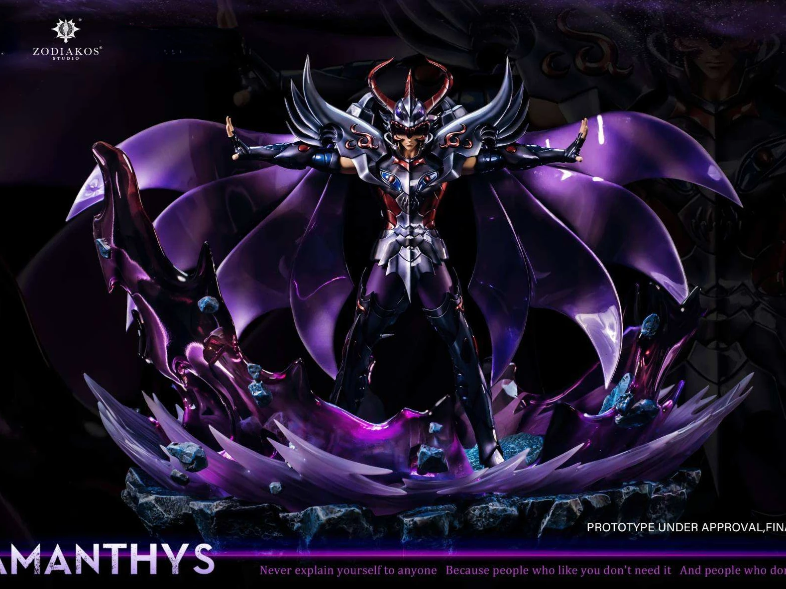 

Zodiakos Studio 1/6 GK (Wyvern Rhadamanthus)Saint Seiya Myth Cloth EX Statue Knights of The Zodiac Figure Resin Model Collection